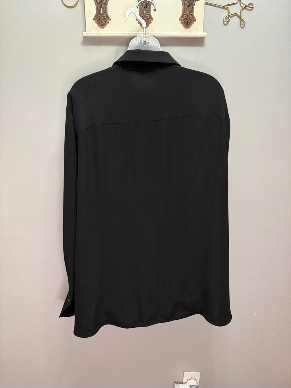 Lafayette 148 New York Scottie Silk Button-Up Blouse 2X - Picture 4 of 7